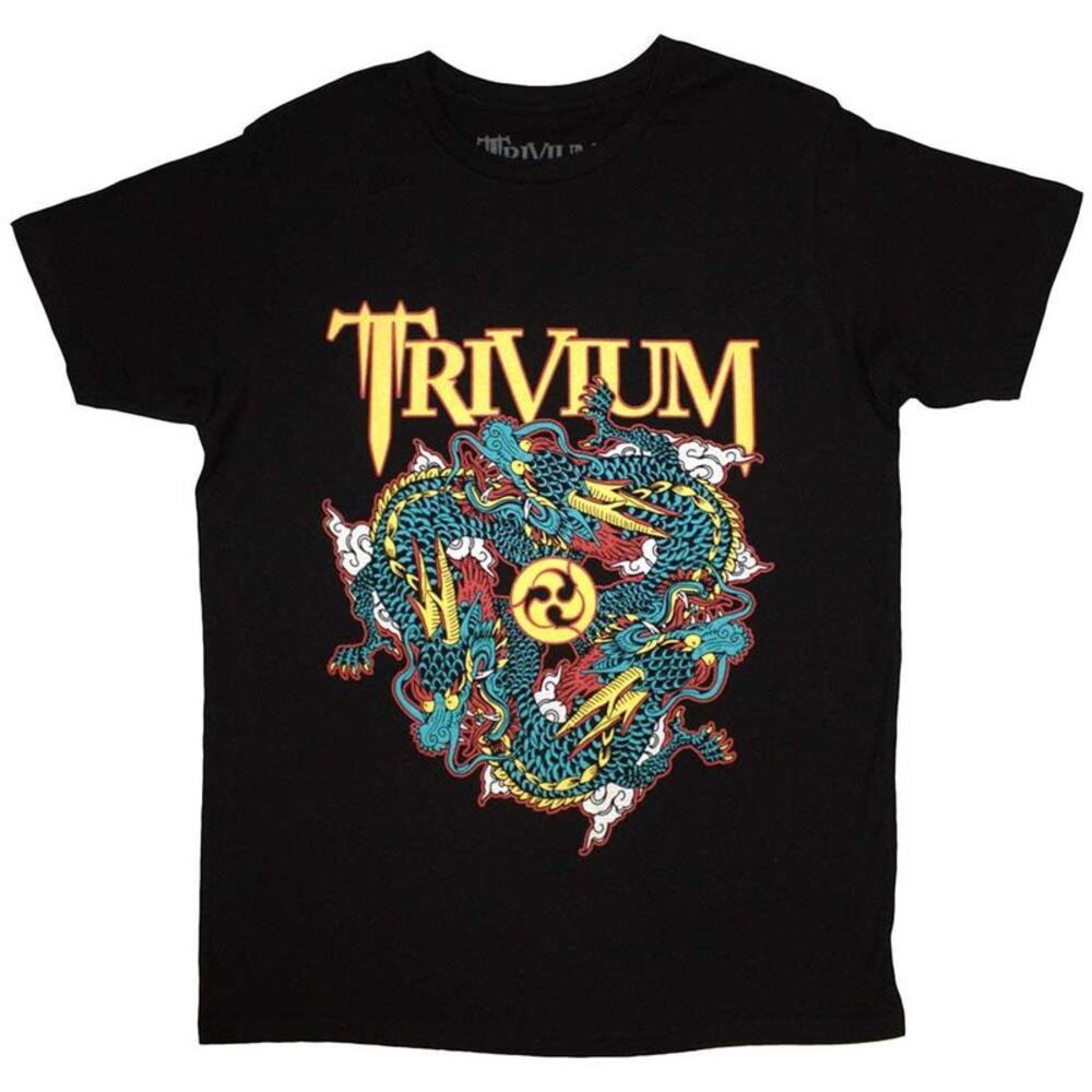 Trivium Unisex Adult Dragon Circle Pit T-Shirt / Black